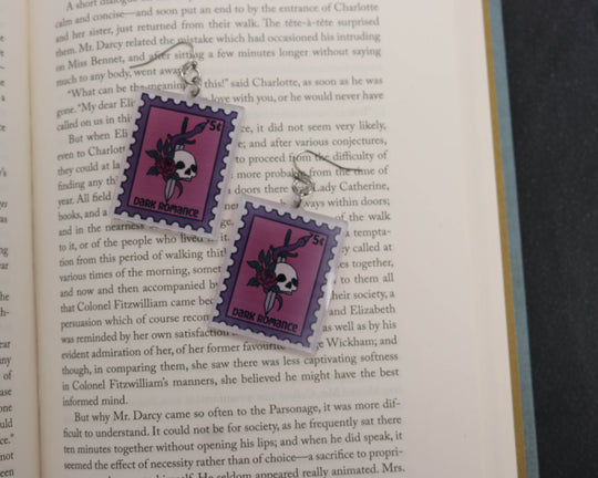 Acrylic Earrings in Dark Romance Stamp