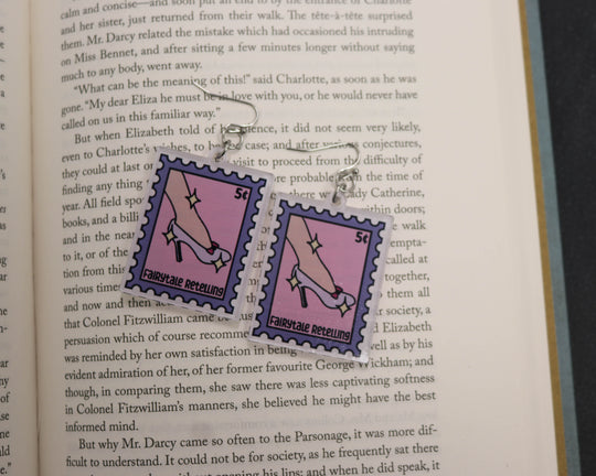 Acrylic Earrings in Fairytale Retelling Stamp