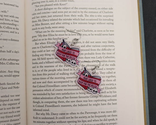 Acrylic Earrings in Most Likely to Root for the Killer