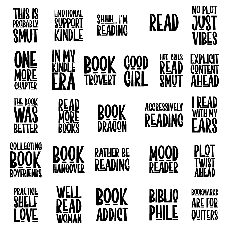 Phrase Charm Bag and Bookmark Embellishment