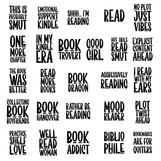 Phrase Charm Bag and Bookmark Embellishment