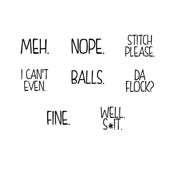 Phrase Charm Bag and Bookmark Embellishment