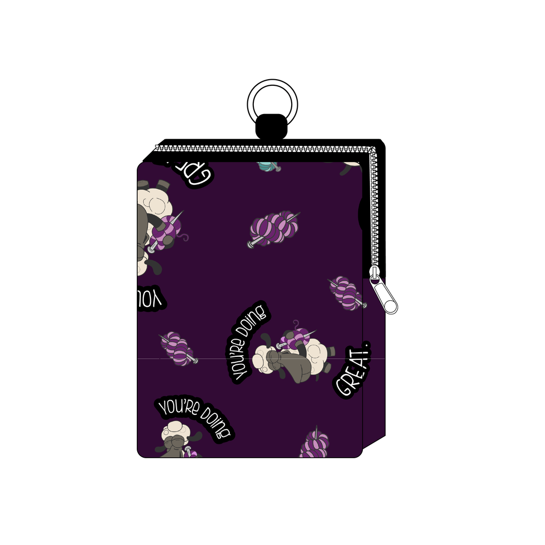 Bag Buddy Functional Bag Charm in You're Doing Great Sheeple