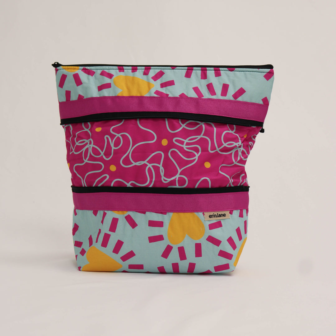 Hidden Heights Expanding Project Bag in Beach Read