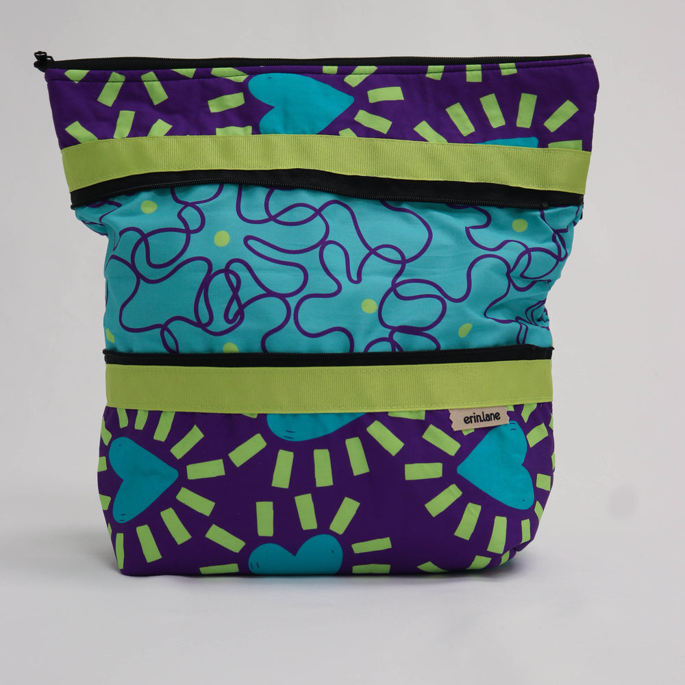 Hidden Heights Expanding Project Bag in Bodice Ripper