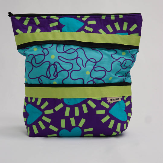 Hidden Heights Expanding Project Bag in Bodice Ripper