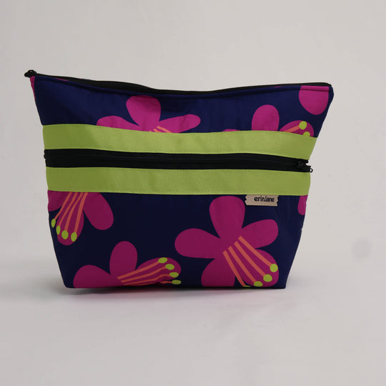 Hidden Heights Expanding Project Bag in Midnight Swim