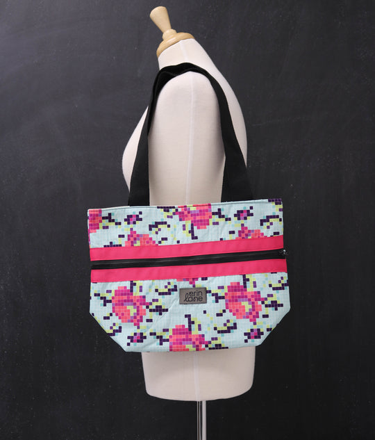 Hidden Potential Expanding Tote Bag in 8 BIt Bloom