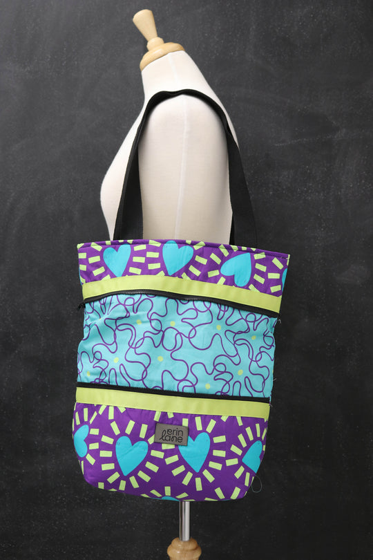 Hidden Potential Expanding Tote Bag in Bodice Ripper
