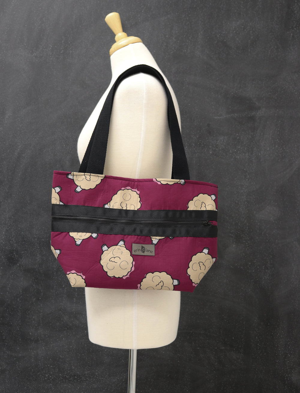 Hidden Potential Expanding Tote Bag in Alpaca Butts