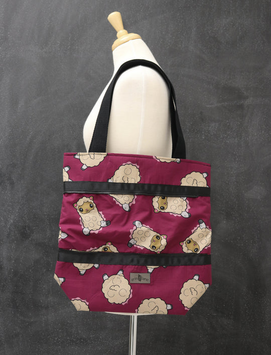 Hidden Potential Expanding Tote Bag in Alpaca Butts
