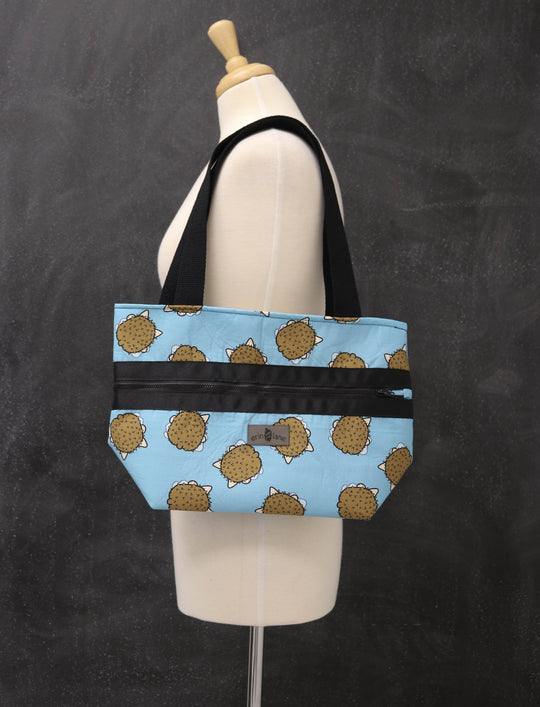 Hidden Potential Expanding Tote Bag in Hedgehog Butts