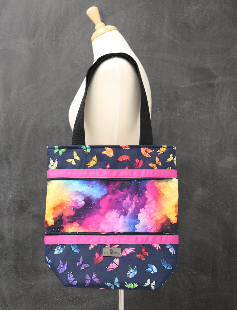 Hidden Potential Expanding Tote Bag in Butterfly in the Sky