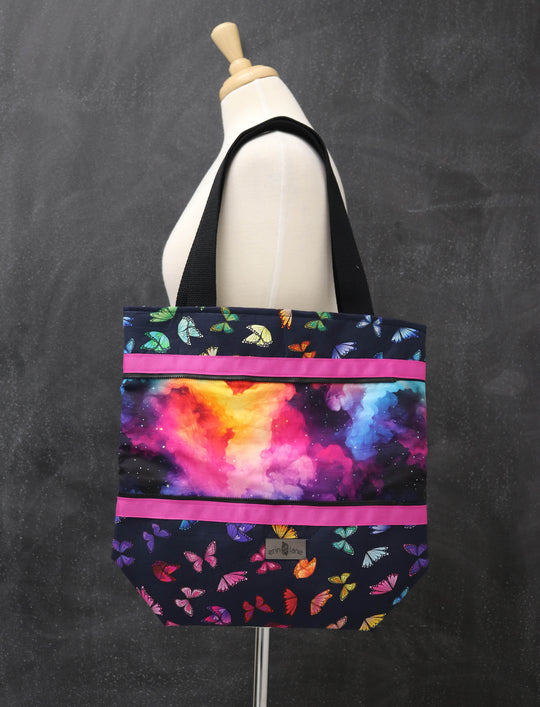 Hidden Potential Expanding Tote Bag in Butterfly in the Sky