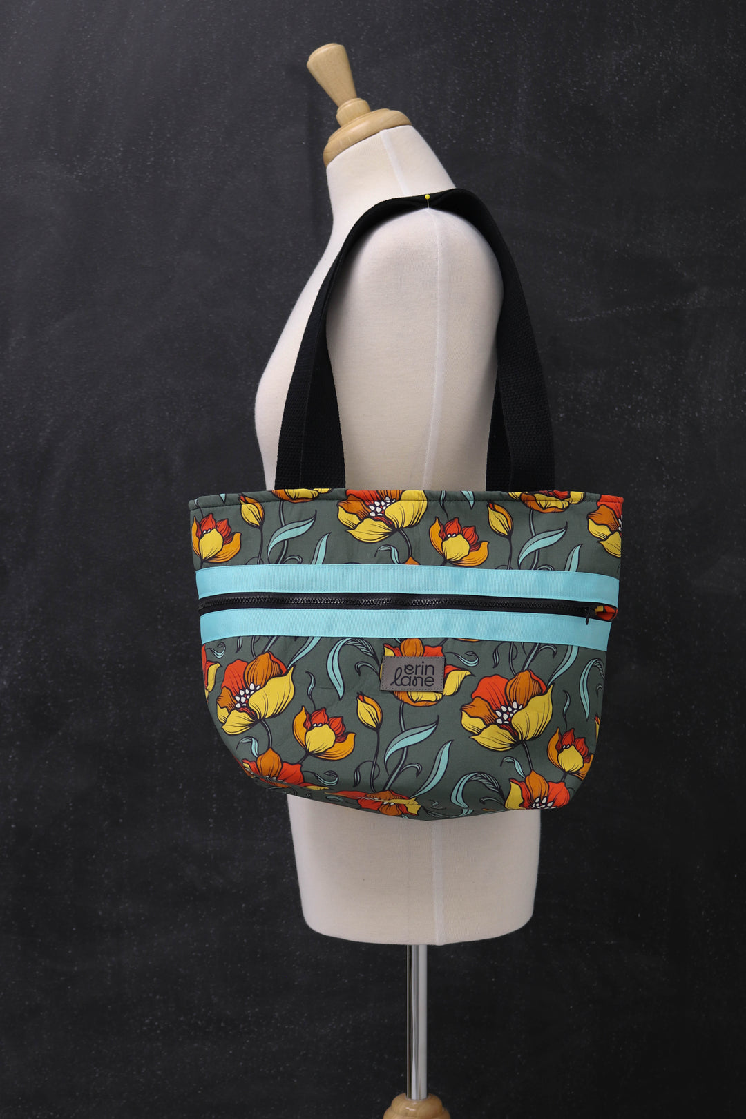 Hidden Potential Expanding Tote Bag in Fire Flowers