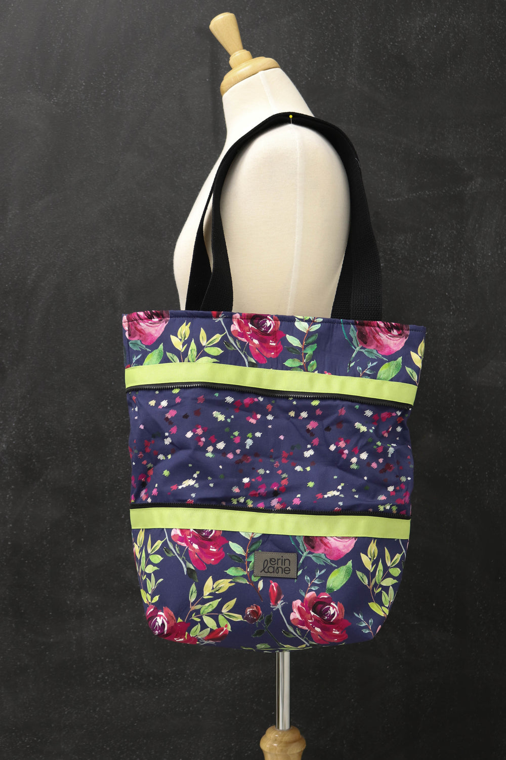 Hidden Potential Expanding Tote Bag in Garnet Terrace