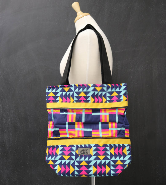 Hidden Potential Expanding Tote Bag in Just Press Play
