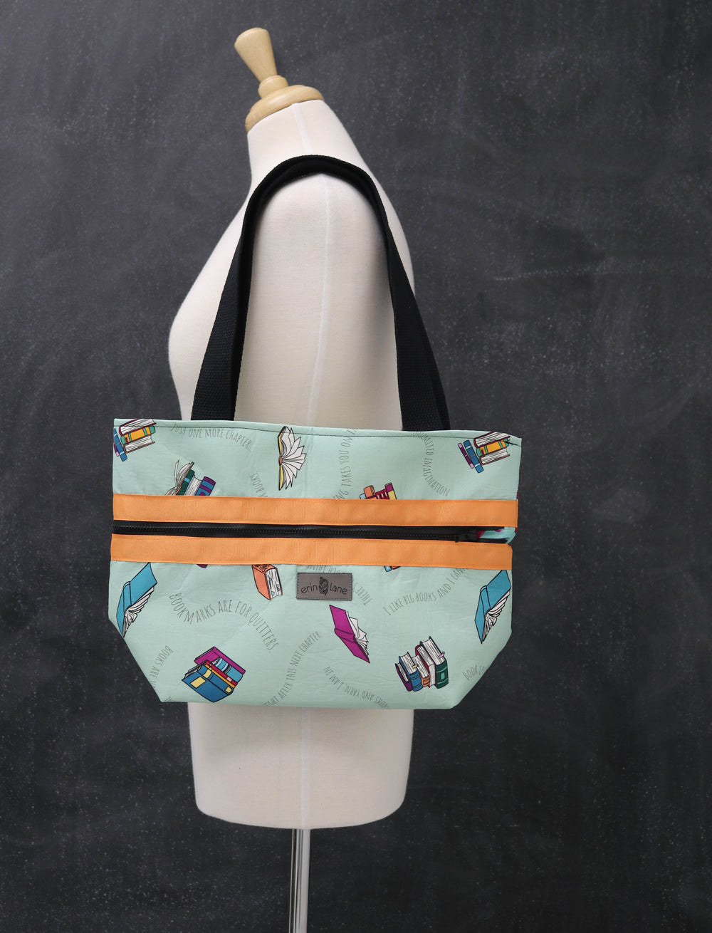 Hidden Potential Expanding Tote Bag in It's Raining Books