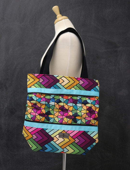 Hidden Potential Expanding Tote Bag in Rainbow Connection