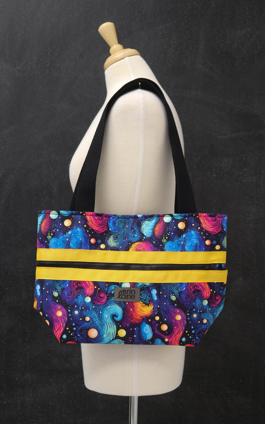 Hidden Potential Expanding Tote Bag in Technicolor Twilight