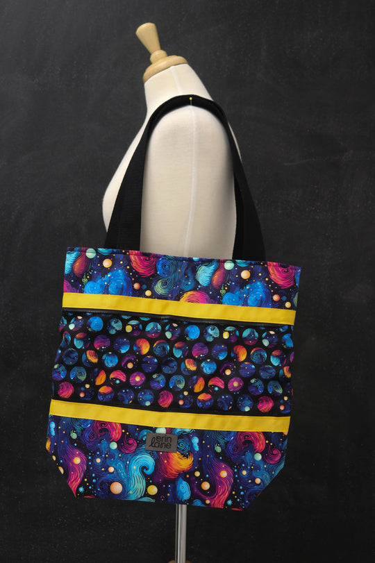 Hidden Potential Expanding Tote Bag in Technicolor Twilight
