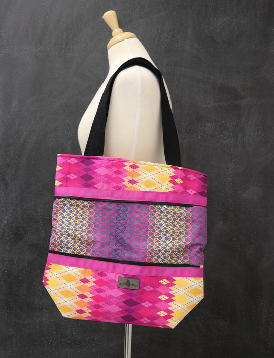 Hidden Potential Expanding Tote Bag in Dawn Combo
