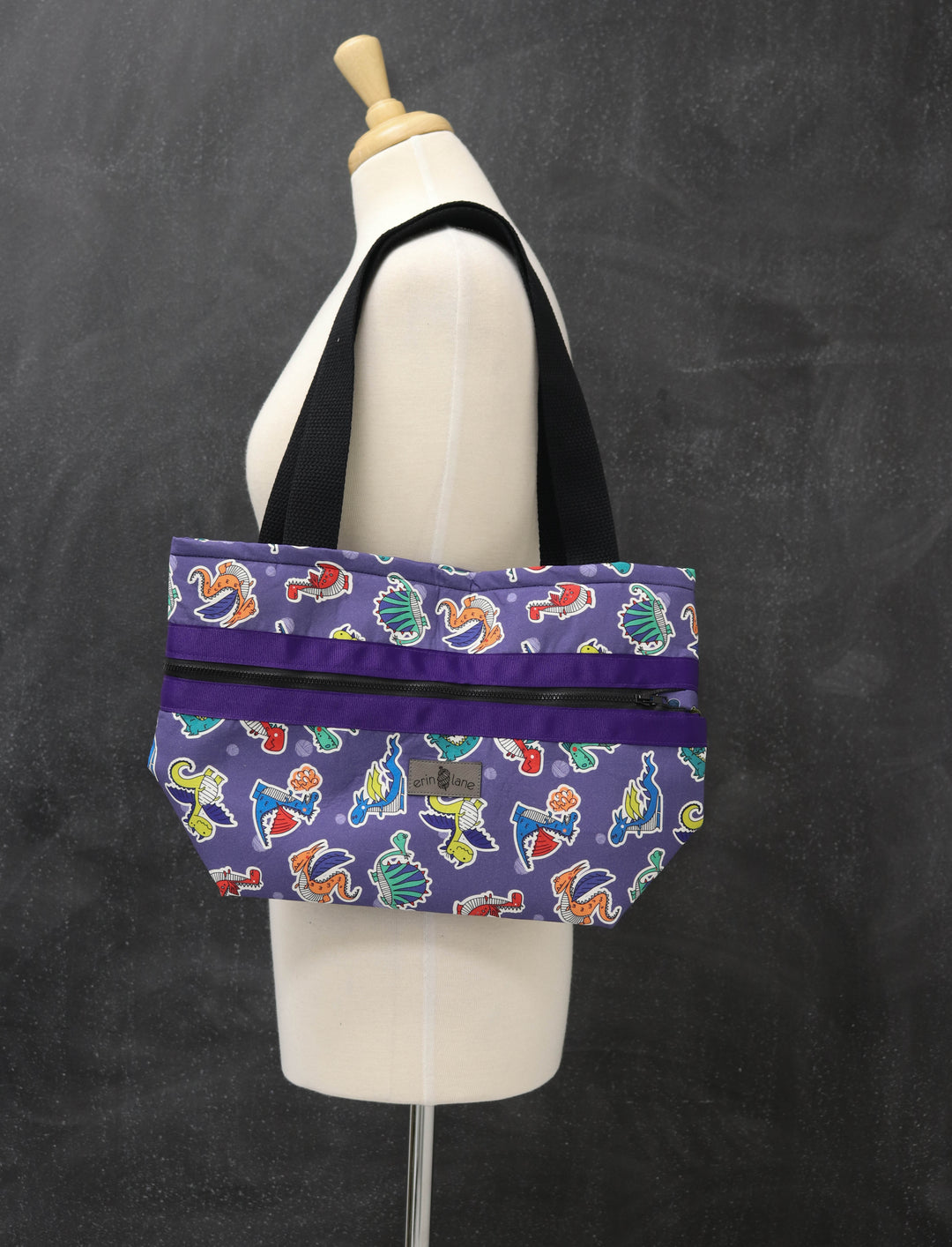 Hidden Potential Expanding Tote Bag in I Prefer the Term "Yarn Dragon"