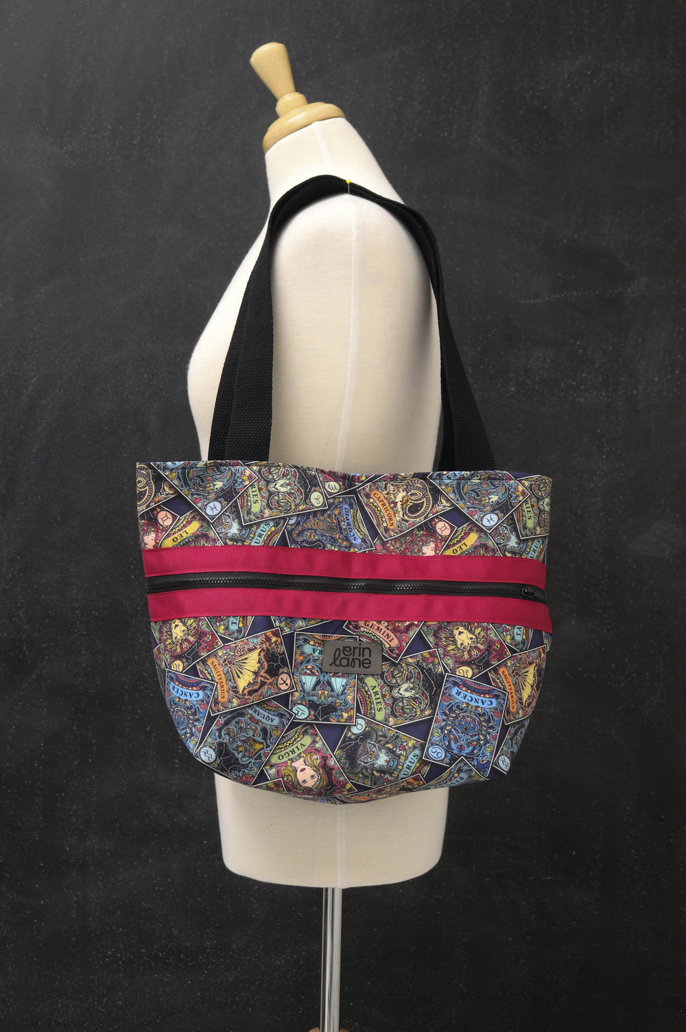 Hidden Potential Expanding Tote Bag in Zodiac Deck