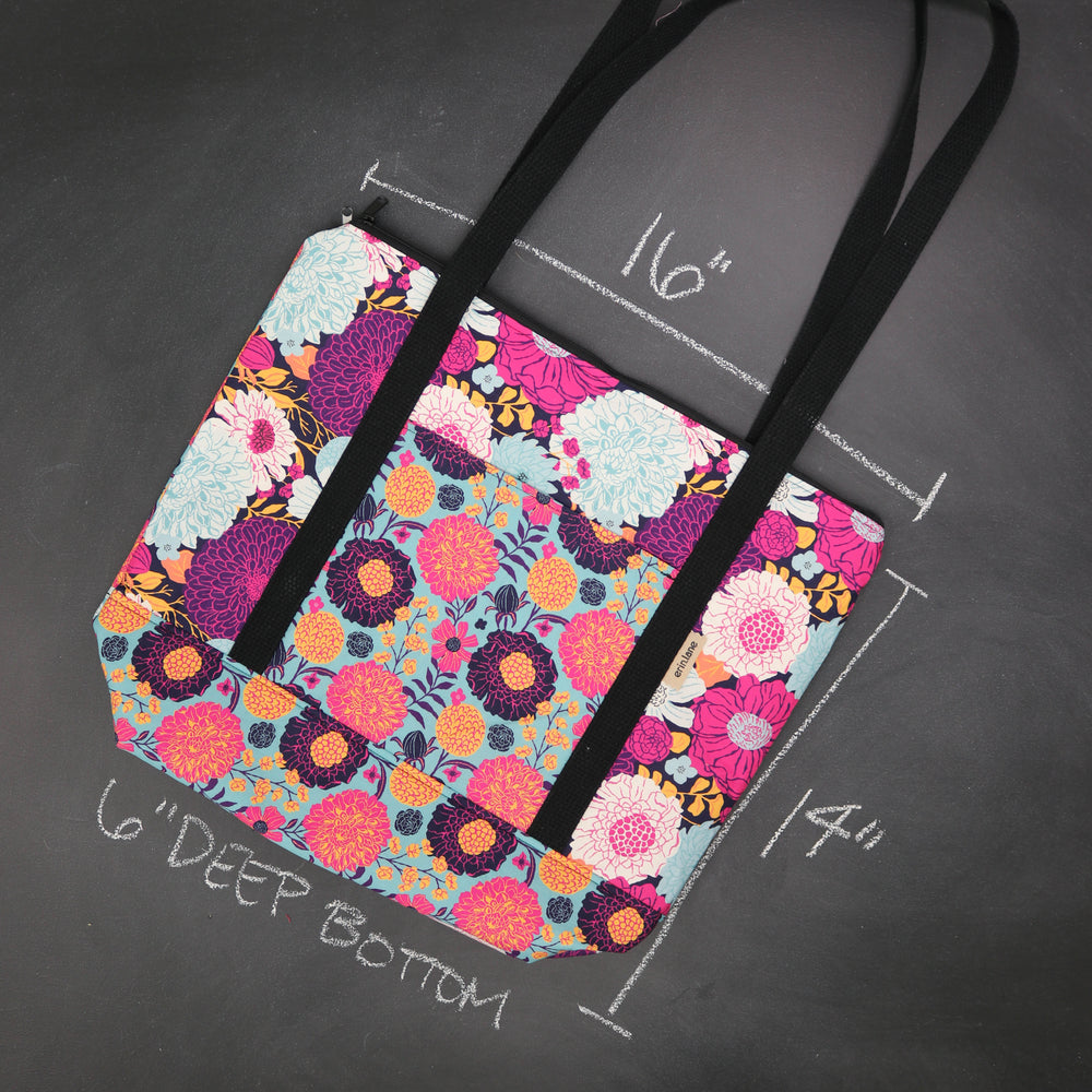 Reversible Hither Thither Tote Bag in Beltanie Blooms