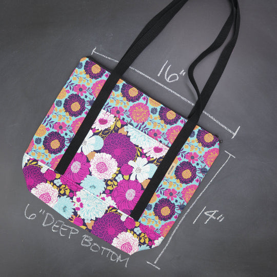 Reversible Hither Thither Tote Bag in Beltanie Blooms