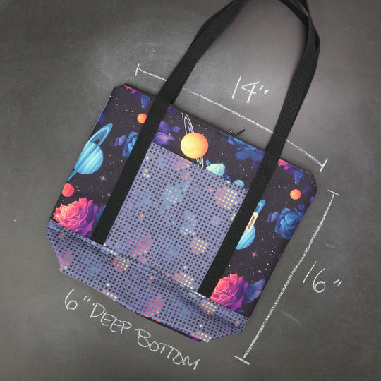 Reversible Hither Thither Tote Bag in Botancial Orbit