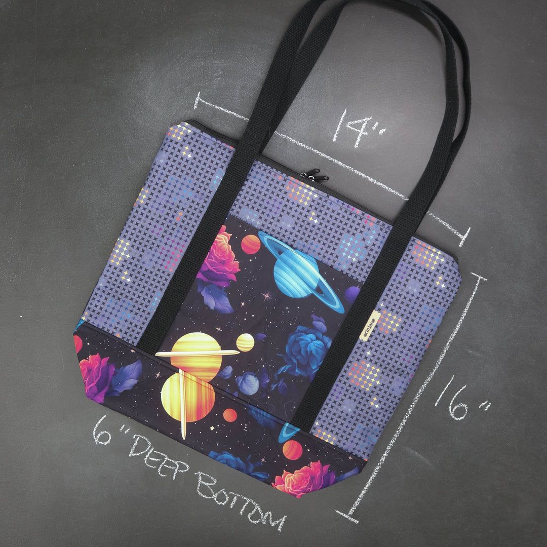 Reversible Hither Thither Tote Bag in Botancial Orbit
