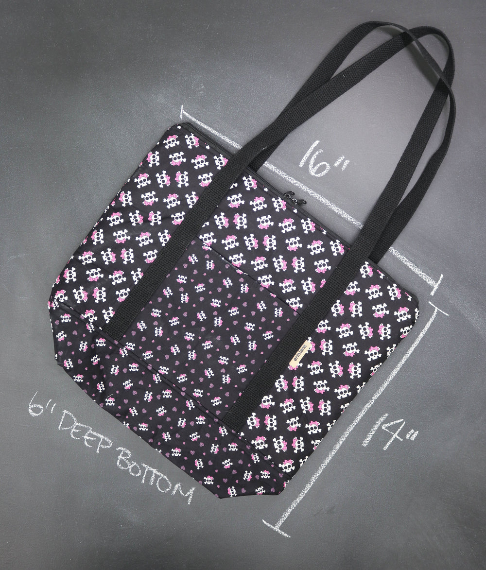 Reversible Hither Thither Tote Bag in Bow to the Bone