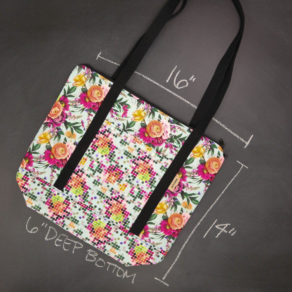 Reversible Hither Thither Tote Bag in What's Up Buttercup