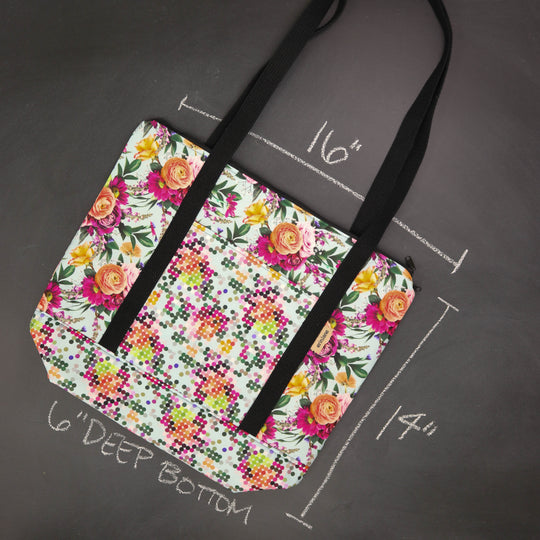 Reversible Hither Thither Tote Bag in What's Up Buttercup
