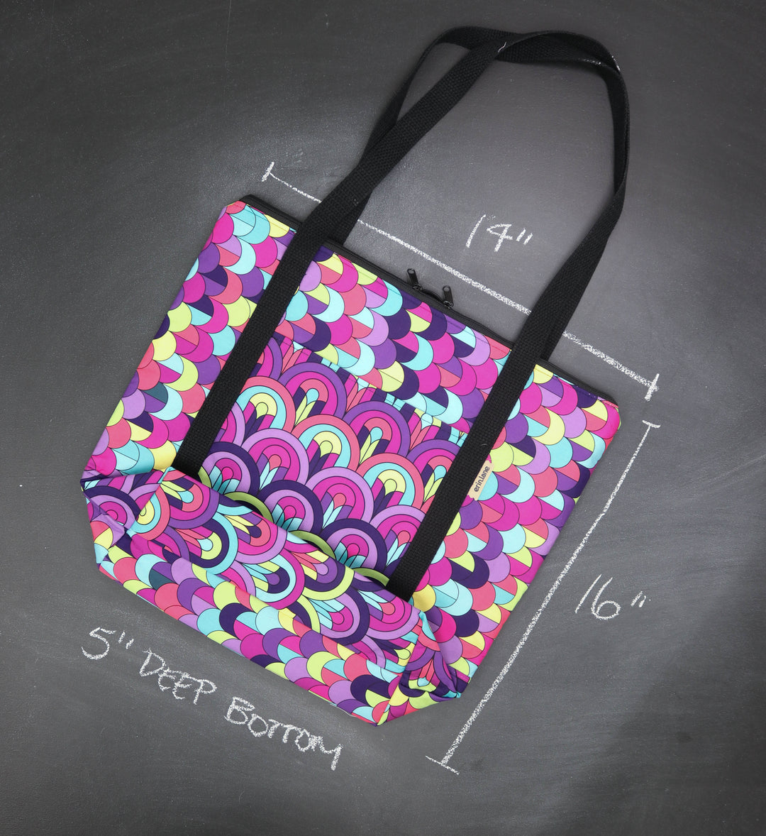 Reversible Hither Thither Tote Bag in Chandeliers at Dusk