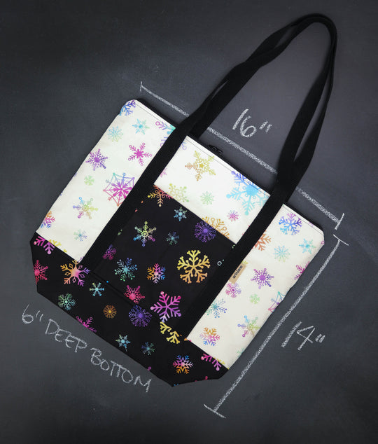 Reversible Hither Thither Tote Bag in Colors of Night