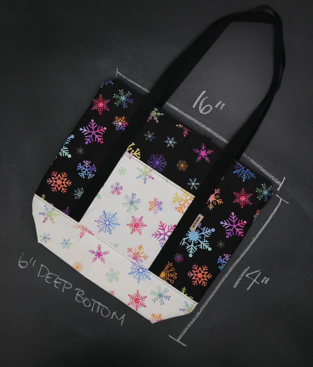 Reversible Hither Thither Tote Bag in Colors of Night