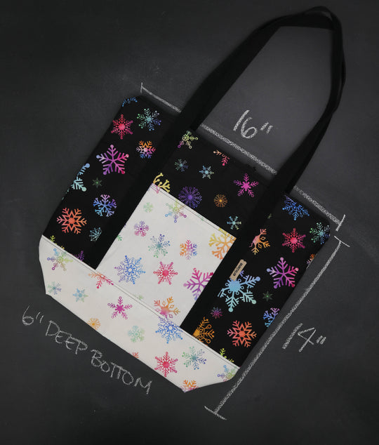 Reversible Hither Thither Tote Bag in Colors of Night