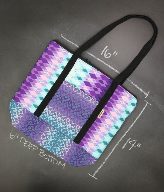 Reversible Hither Thither Tote Bag in Dusk Combo