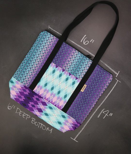 Reversible Hither Thither Tote Bag in Dusk Combo