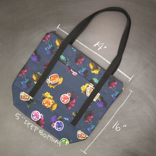 Reversible Hither Thither Tote Bag in Catch a Falling Star