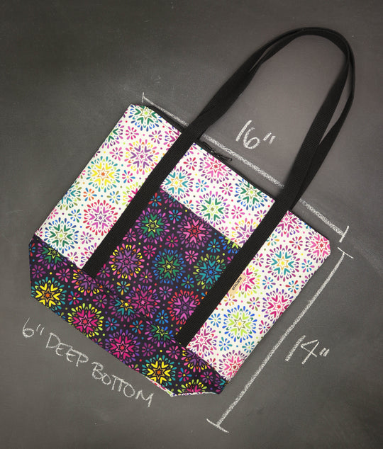 Reversible Hither Thither Tote Bag in Captivating Kalos