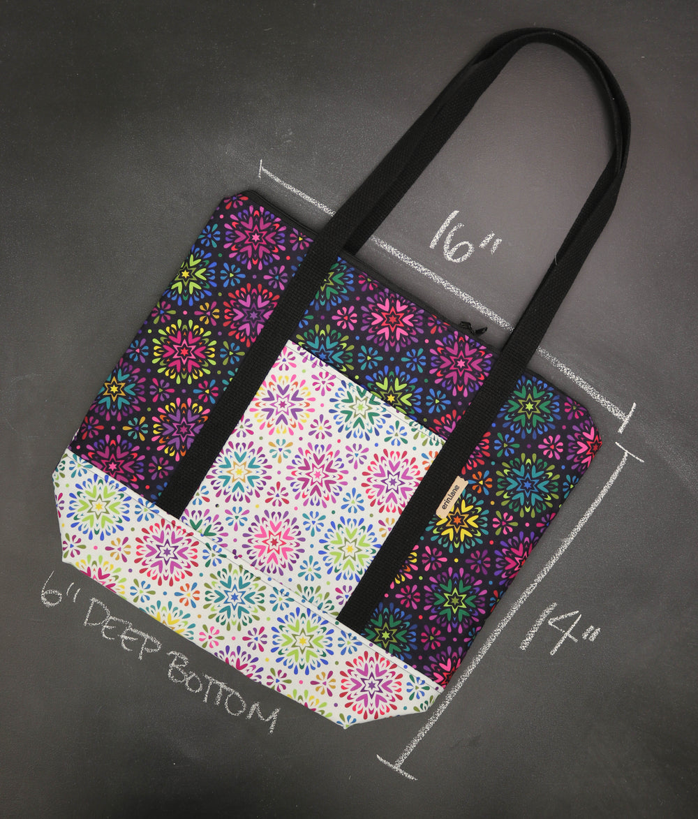 Reversible Hither Thither Tote Bag in Captivating Kalos
