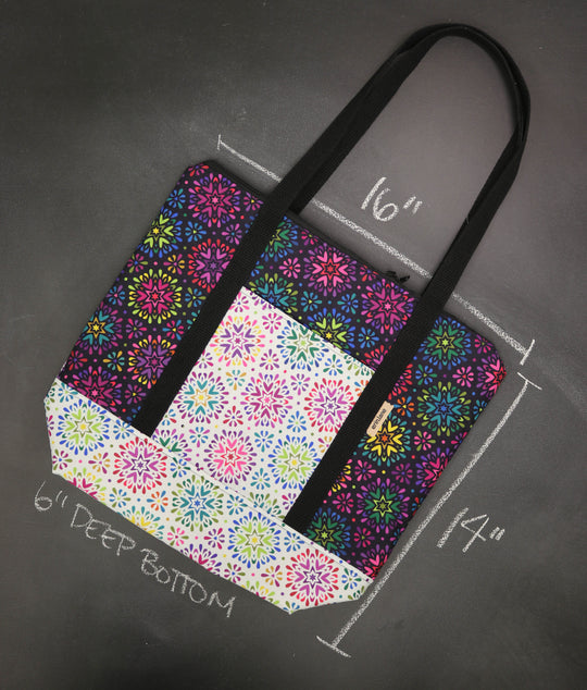 Reversible Hither Thither Tote Bag in Captivating Kalos