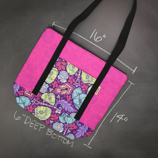 Reversible Hither Thither Tote Bag in Under Lock and Key