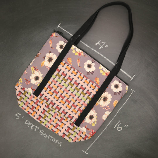 Reversible Hither Thither Tote Bag in Magnolia Meadows