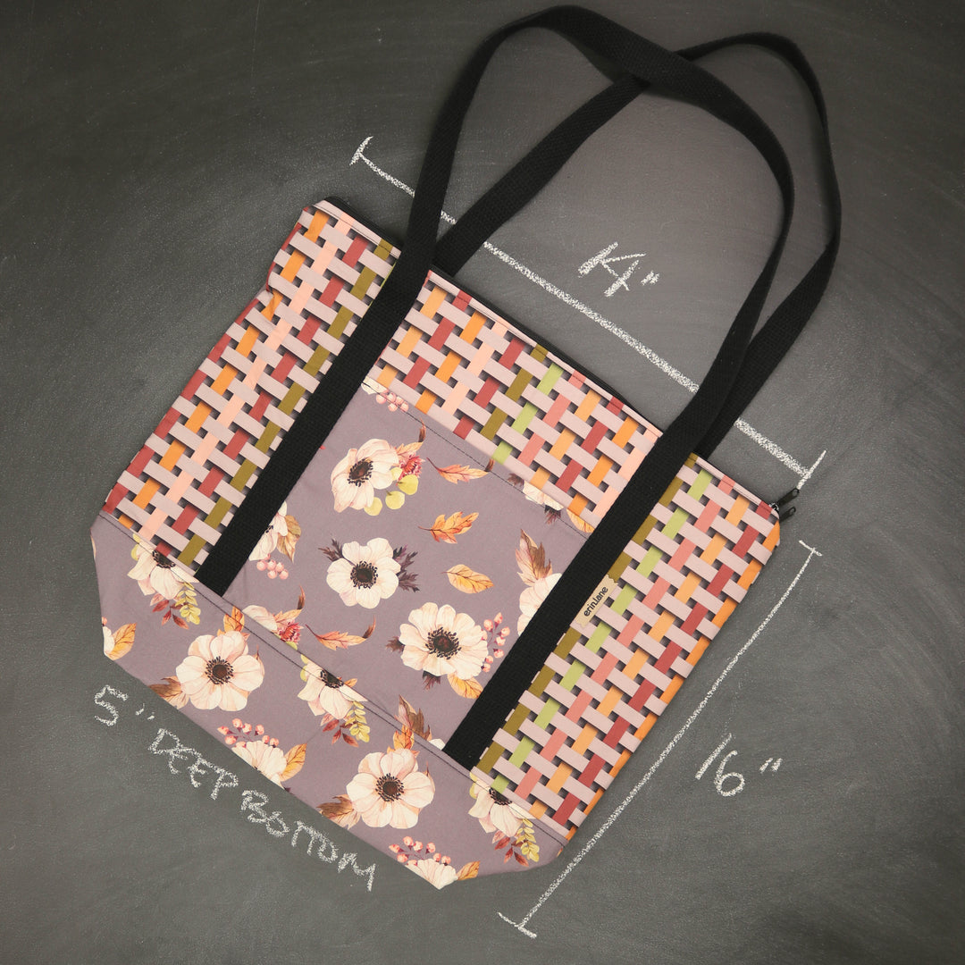Reversible Hither Thither Tote Bag in Magnolia Meadows