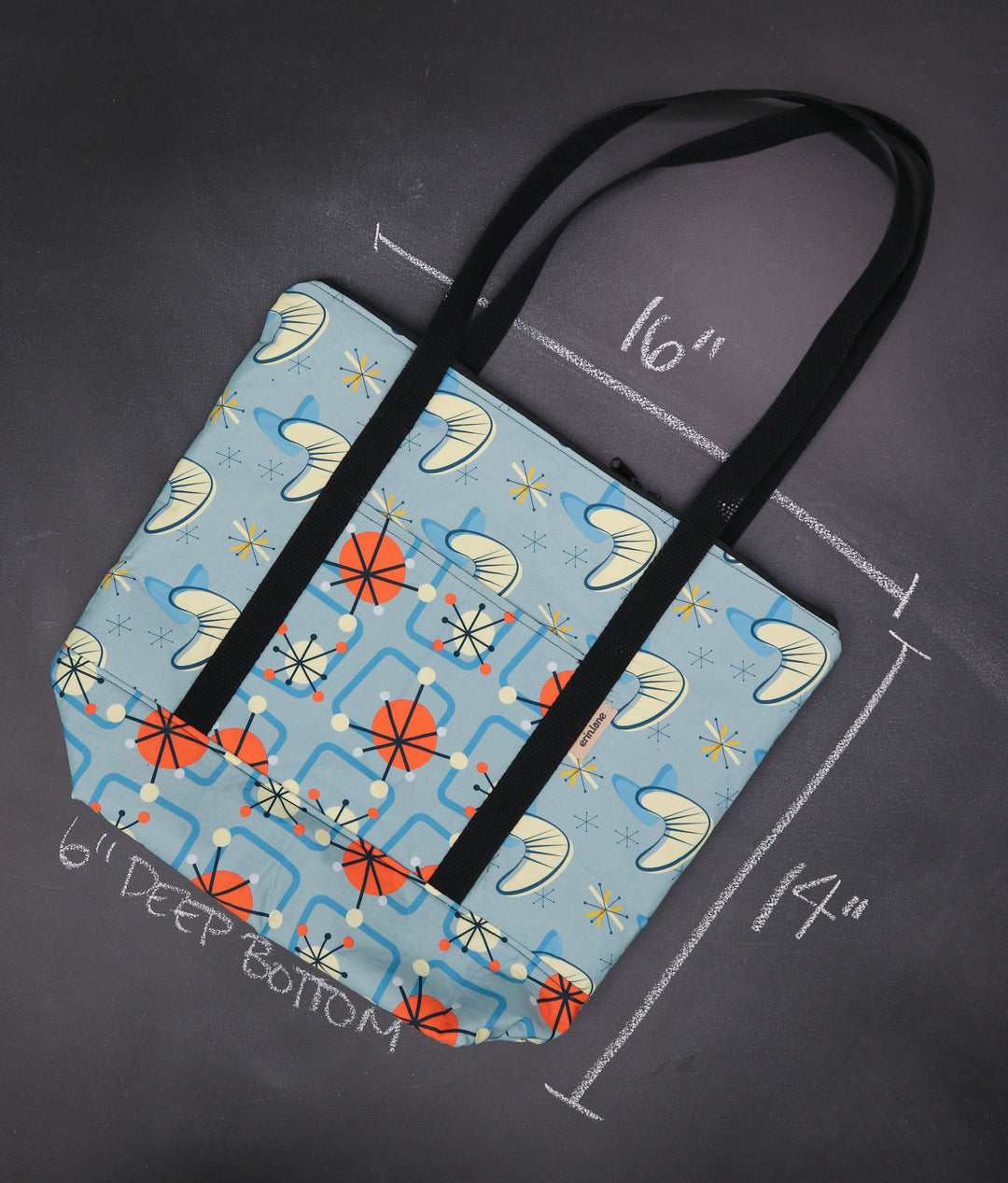 Reversible Hither Thither Tote Bag in Midcentury Modern