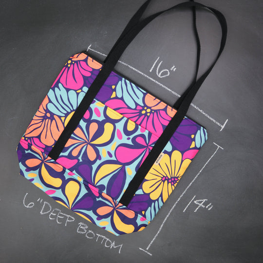 Reversible Hither Thither Tote Bag in Mod Petals
